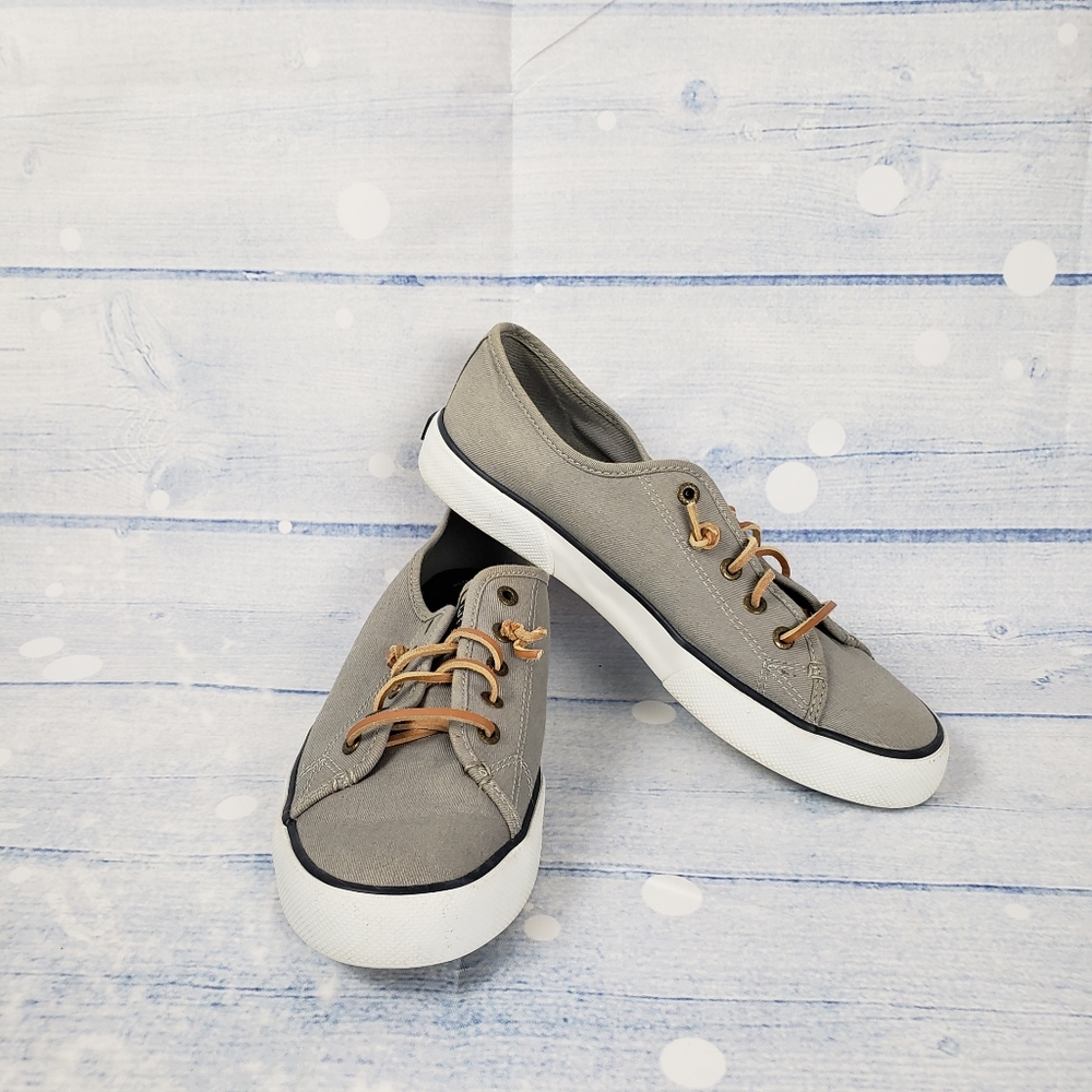 Sperry Top-siders Womens, Canvas Gray, #STS9572